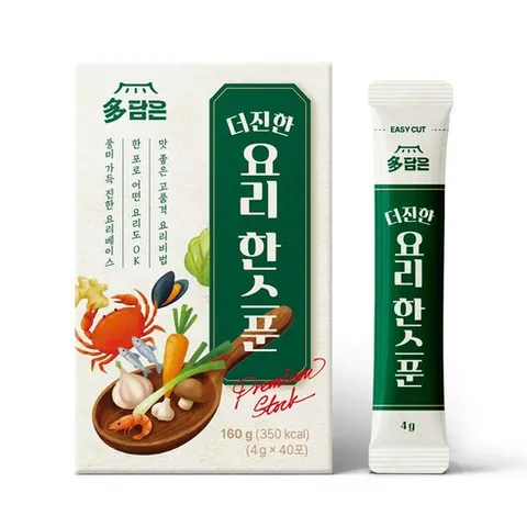 다담은 더진한 요리 한스푼 분말육수 40포, 1개, 160g