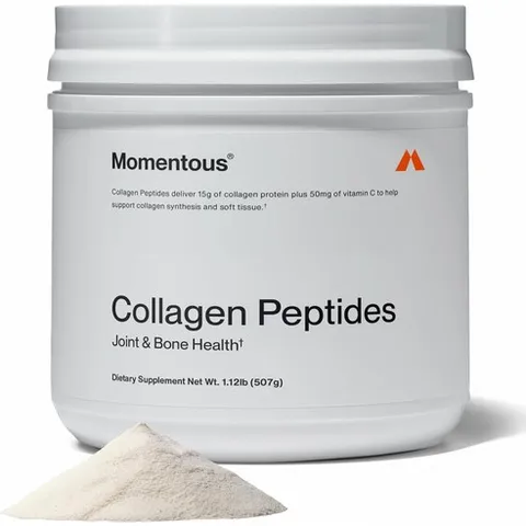 좋은 너무좋은 그런상품 Momentous Grass-Fed Collagen Peptides Powder - Fortigel과 비타민 C가 함유된 콜라겐 단백질 파우더로 모발 피부, MomentousGrassFedCollagenPepti, 1개