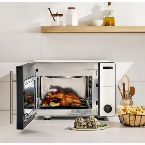 [락앤락 정품] 전자레인지 + 에어프라이어 1대 2가지 기능 최신 신상품, 아이보리칼라