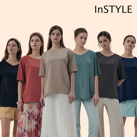 [InSTYLE] 인스타일 24SS 여성 반전 티블라우스 6종