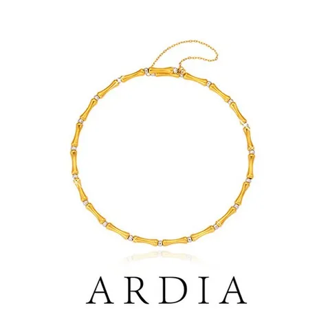 (방송중가격) [ARDIA] 아르디아 18K 뱀부 뱅글 팔찌+방송중(순금 돈나무 코인)