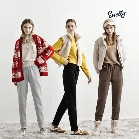 Snelly 스넬리 25FW 여성 컴포트 기모 팬츠 3종