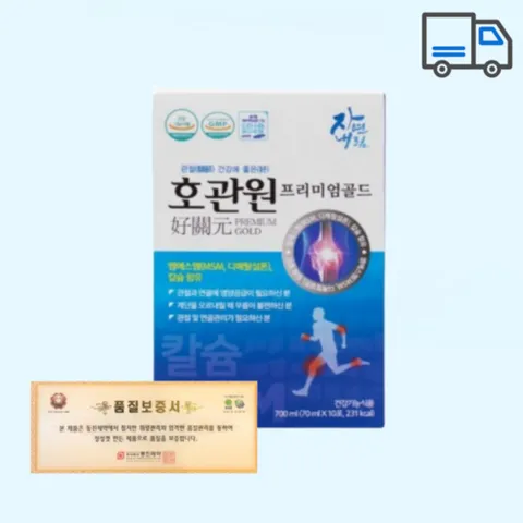 호관원 프리미엄골드 MSM 마시는 관절에좋은 홈쇼핑 칼슘 엠에스엠 10포, 700ml, 2개