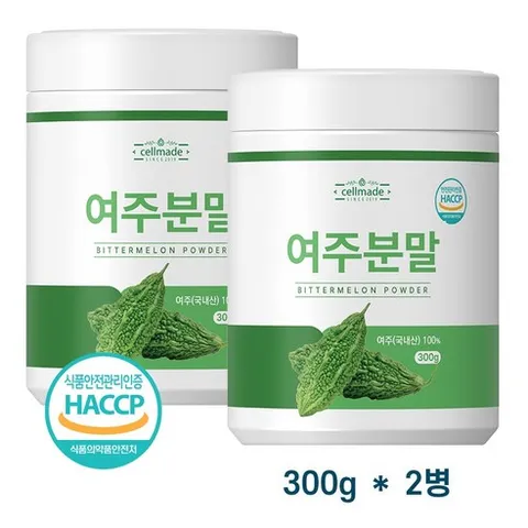 여주 분말 가루 100% 국내산 식약처 HACCP 인증 여주분말, 2개, 300g