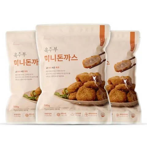옥주부 미니돈까스, 3개, 500g