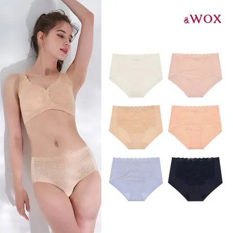 &WOX 꿈의브라 플라워 레이스 프리컷 팬티 6종