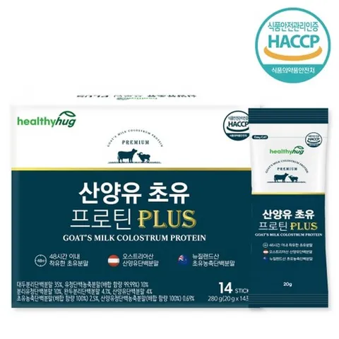 헬씨허그산양유초유프로틴PLUS14p, 280g, 1개