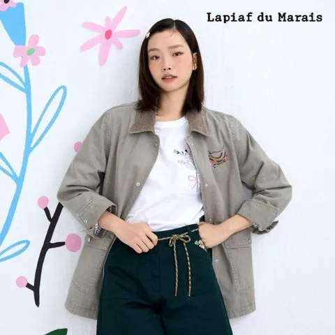 라삐아프 샬롯에디션 오간자 자수 티셔츠1종