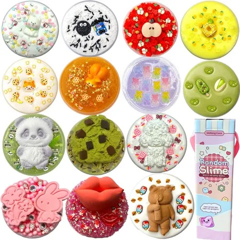 말랑코코 슬라임 8종 랜덤 박스 선물 패키지, 1개