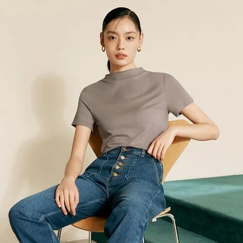 더엣지 5종세트 하프슬리브 모달 티블라우스