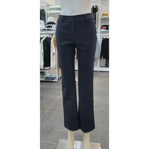 파사디봉무점)P24FSL504XBOU/스컬 장식 벨트 부츠컷 팬츠/간절기 가을바지/세미부츠컷골프바지