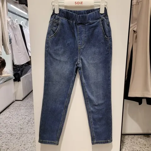 [소이] NC인천점 #22년 겨울신상#편한 테이퍼드 스타일* 약기모*밴딩 데님 바지