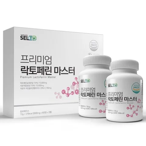 [유통기한임박] 프리미엄 락토페린 마스터 정 (~26-2-13까지), 120정, 1박스, 600mg