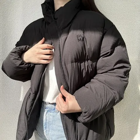 푸마 패딩 오리털 여성 숏패딩 구스다운