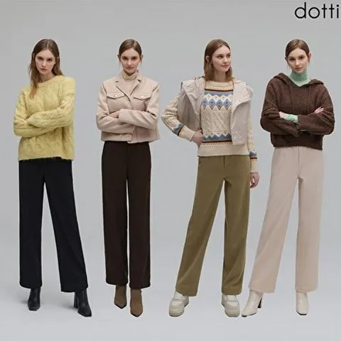 도티 25FW 코듀로이 와이드 보아퍼 팬츠 4종 QNWW