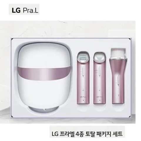 엘지 lg프라엘세트 더마 마스크 피부관리기 토탈4종 선물, 필수선택, LG 프라엘 더마LED마스크 토탈4종세트(핑크), 1개