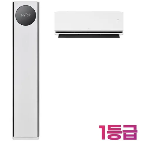 22+6평형 1등급/ FQ22GN9HE2/ LG 휘센 AI 오브제컬렉션 타워I 에어컨 2in1 (9시리즈)/색상 크림화이트/스탠드+벽걸이+실외기/멀티형 에어컨 2026년 출시/, 일반배관형, FQ22GN9HE2
