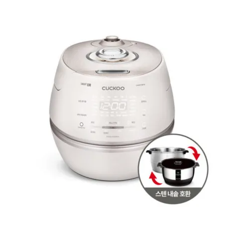 쿠쿠 10인용 IH 메탈릭에코 올스텐내솥 밥솥 CRP-CHAS109FW/FB, 화이트