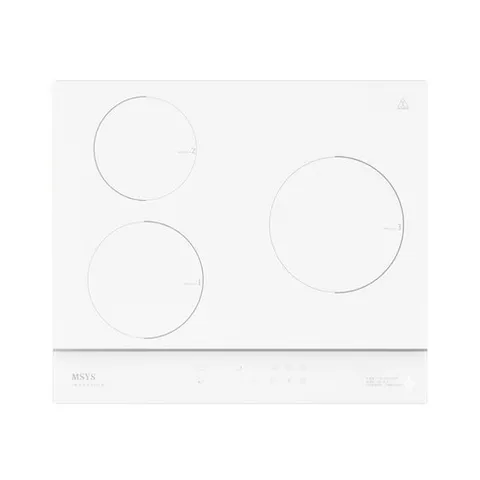[기사님 전국 방문 무료 설치] 한샘 MSYS 엠시스 CTB-MS523YD 3구 화이트 인덕션 주방 쿡탑 전기렌지 리모델링 전기쿡탑 오피스텔 자가설치 전국설치가능, 프리스탠딩, CTB-MS523YD+15cm 실버케이스