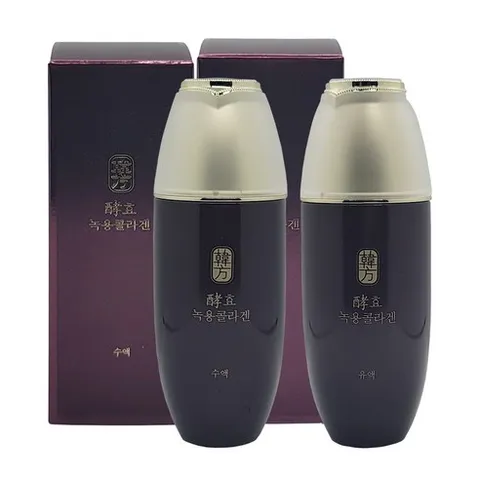 수려한 효 녹용콜라겐 건강한피부 기초세트(수액+유액), 1세트
