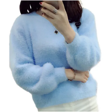 체인지쉬 (change she) 여성 부들부들 앙고라 촉감 니트