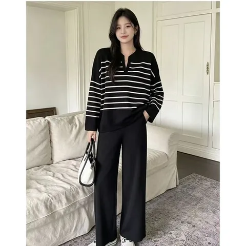 COSYEVNO 여성 세트웨어 겨울용 루즈핏 캐주얼 투피스 세트 LJYtz-6