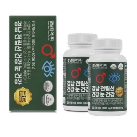 경남제약 전립선건강 눈건강 골드 쏘팔메토 옥타코사놀 아연 전립선영양제 파워솔루션 4개월분, 2개, 60정