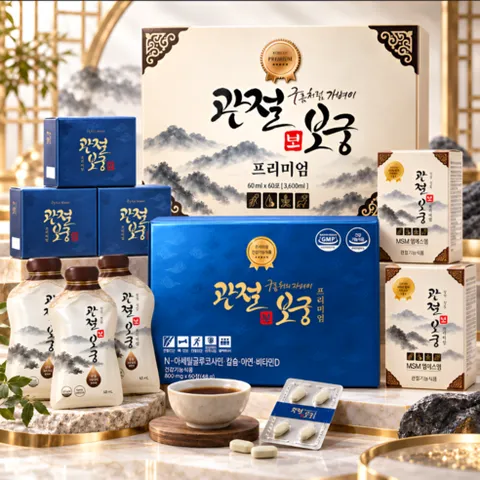 관절보궁 프리미엄 김연자 관절건강500mlx120정 60mlx60포 (1개월분), 3.6L