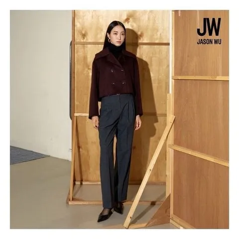 [백화점 출고] 제이슨우 25FW Jane 울 더블페이스 턱팬츠 + 벨트 (3 COLORS) [런칭 가격 79 900원]983141