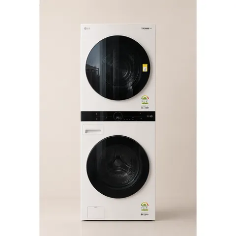 LG전자 트롬 오브제컬렉션 워시타워 W20WHN 드럼세탁기 + 건조기 24kg+20kg 방문설치, W2420WDR, 릴리화이트(세탁기)-릴리화이트(건조기)