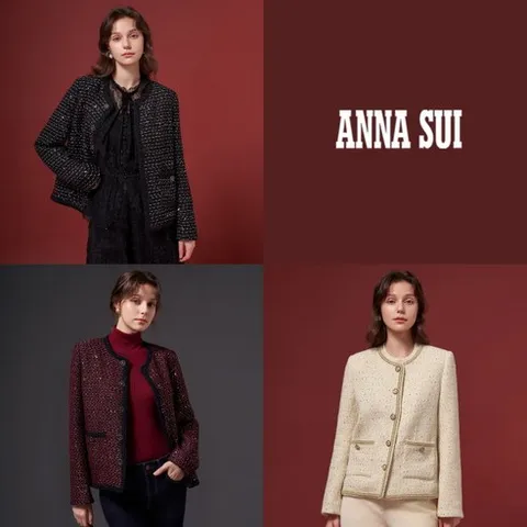 [안나수이] (ANNA SUI) 시퀸 트위드 자켓