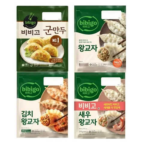 비비고 냉동 왕교자 315g (새우왕교자+왕교자+김치왕교자+군만두) 1개씩