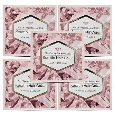 제니하우스살롱코드 일루미네이션헤어컬러 염색제, 와인브라운, 5개