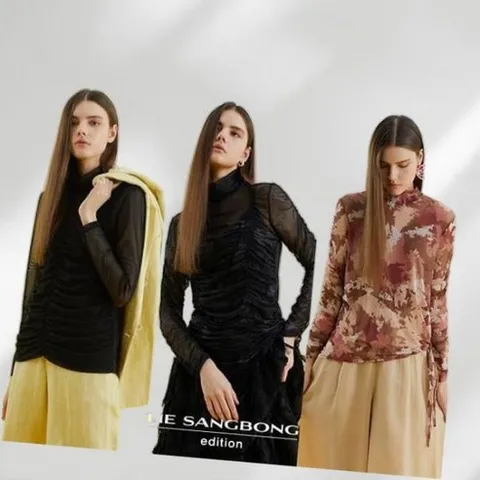 이상봉에디션 메쉬터킹 블라우스 3종 79