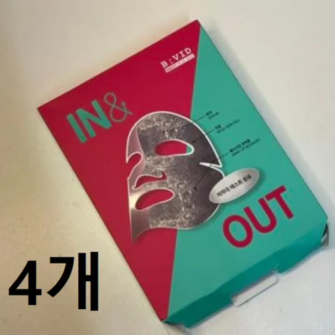 바이비드 인앤아웃 마스크팩 5매입 피부각질 노폐물케어, 5개입, 4개