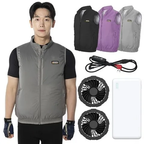 <홈쇼핑정품!> 슈틸루스터 냉감 터보 선풍기베스트 1종(배터리포함) 남녀공용 (ST-FV100)