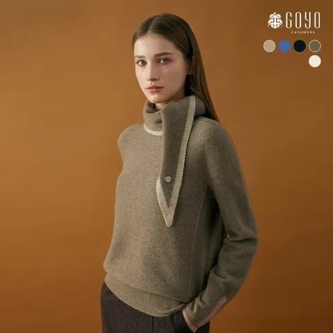 고요 24FW 캐시미어100 홀가먼트 풀오버