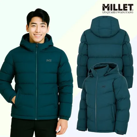 역시즌 밀레구스다운 메즈2 콜드제로 미드나잇 거위털 중량패딩