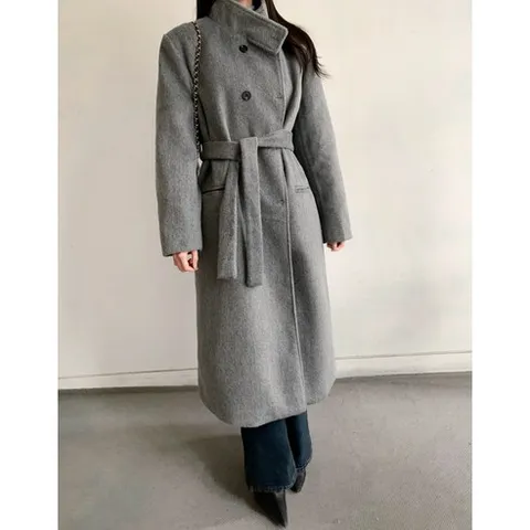 [마켓제이MARKETJ] 오리털누빔 패딩 알파카롱코트(2col)