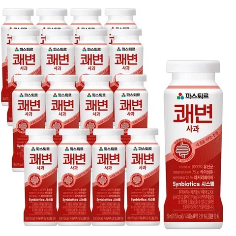 파스퇴르 쾌변요구르트 사과150ml, 150ml, 16개