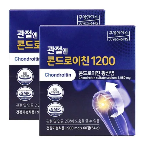 관절엔 콘드로이친 1200 900mgX60정X2박스소연골 콘드로이친 관절건강 추천