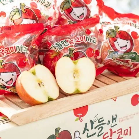 [당도선별] 국내리뷰수 1위! 고당도 산들앤 달코미 세척 사과, 1개, 세척사과 2kg(중대과, 7~9과)
