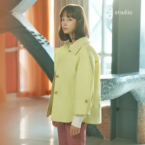 최초가 99000지스튜디오 아이코닉 숏 트렌치자켓 135776