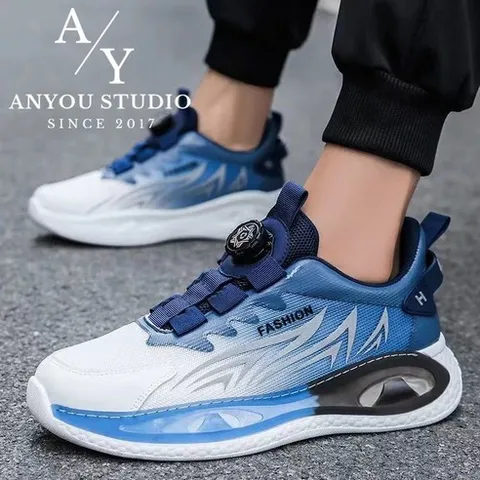 ANYOU 남성 편안한 다이얼 운동화 에어쿠션 런닝화 경량 스포츠화