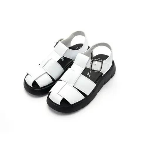 엘리자베스 피셔맨 굽높이 여성 소가죽 샌들 4.5cm 연스토어
