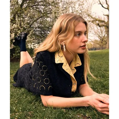 더엣지 THEATG SS 바이에딧 콜라보 블러썸 아일렛 셔츠 2054483436 190230