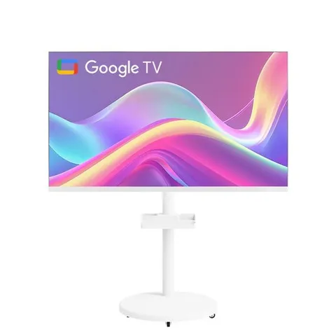 티비아울렛 스마트 구글 Google TV 삼탠바이미 스탠바이미 이동 무빙 스탠드 거치대 TV, 방문설치, 스탠드형, 화이트에디션, 109CM(43인치)