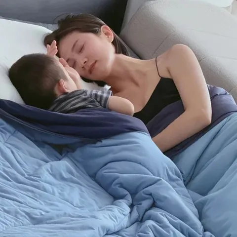 POPSOINC 여름이불 냉감 시원한 모달 차렵 얇은이불 사계절이불