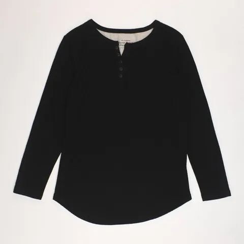 빈티지컴퍼니 지오송지오 블랙 폴리 플로릿헨리넥 긴팔티셔츠 85 여성