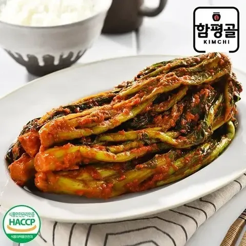 [신세계라이브쇼핑][함평골김치] 감칠맛이 풍부한 전라도 여수 갓김치 1kg, 1개